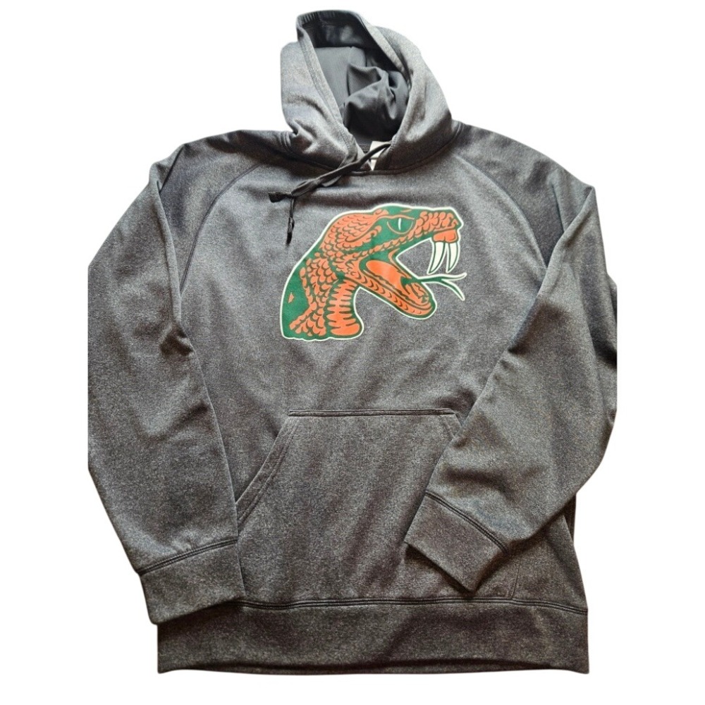 Knights Apparel FAMU Rattlers Hoodie Mens Medium Gray Florida A&M University